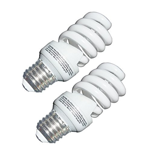 13 Watt CFL Light Bulbs (60 Watt) Soft White 2700K 1040LM Spiral Bulb Medium Base Compact Fluorescent Bulb (2 Pack)