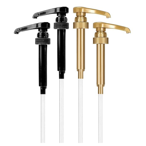 4 Pack Coffee Syrup Pump, Compatible with Torani, DaVinci, Jordans Skinny Syrups - Torani Syrup Pump Dispenser Fits 25.4 Oz/750Ml Bottles, For Coffee Flavoring Syrups, Teas, Snow Cones, Smoothies