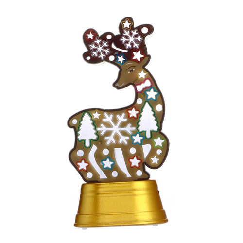 BESTOYARD 1pc Elk Lights USB Desk Lamp Battery Table Lamps Night Lights for LED Bedside Lamp Decorative Tabletop Lamp Christmas LED Light Christmas Desktop Lamp Elk LED Decor Plastic
