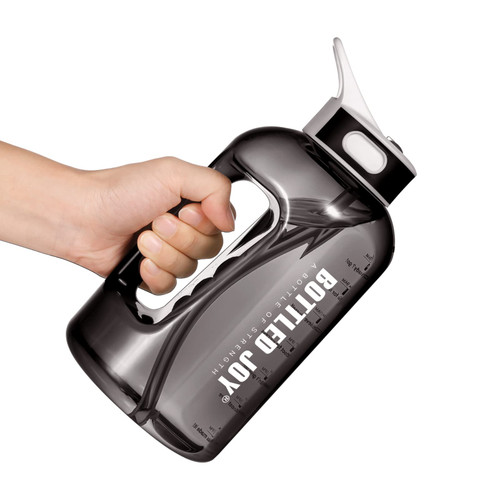 JIMACRO Water Bottle, BOTTLED JOY 1.5 Litre Water Bottle with Straw and Handle BPA-Free, 50 Oz Daily Water Intake Bottle with Time Markings Tracker to Remind the Drinking Time, Ideal for Hydration