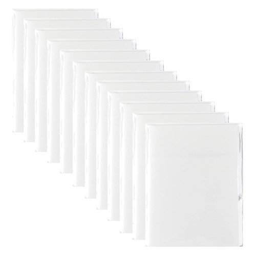 Jiemay Transparent Sticky Notes Pad 3x4 Inch, Clear Sticky Notes for Books Message Reminder, Waterproof self-Adhesive Translucent Sticky Notes, 10 Packs 500 Sheets