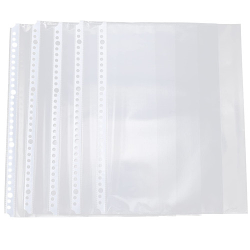 Clear Sheet Protectors Clear Plastic Page Protectors Sheet Reinforced 30- Hole for Binders Top Loading Paper Protector A4 Letter Size 100Pcs