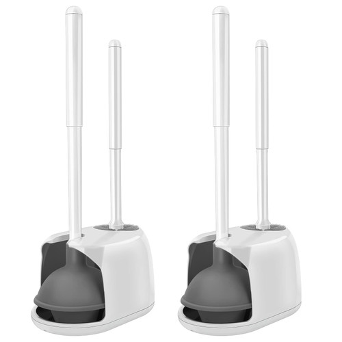 SetSail Toilet Brush and Plunger Set for Bathroom Cleaning 2 Pack Heavy Duty Toilet Bowl Brush and Plunger Deeply Cleaning Toilet Brush Hidden SetSail Toilet Brush and Plunger Set for Bathroom Cleaning 2 Pack Heavy Duty Toilet Bowl Brush and Plunger Deeply Cleaning Toilet Brush Hidden