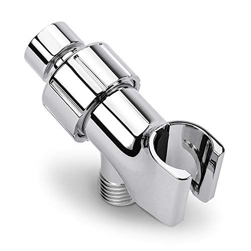 Luxsego Adjustable Shower Head Holder, Universal Shower Arm Mount with Brass Swivel Ball Connector, Shower Bracket for Handheld Showerhead - Chrome Luxsego Adjustable Shower Head Holder, Universal Shower Arm Mount with Brass Swivel Ball Connector, Shower Bracket for Handheld Showerhead - Chrome