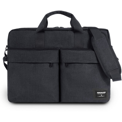 KINGSLONG 17 17.3 Inch Convertible Laptop Backpack,Laptop Messenger Bag Briefcase Handbag with Shoulder Strap for Men Women, Black