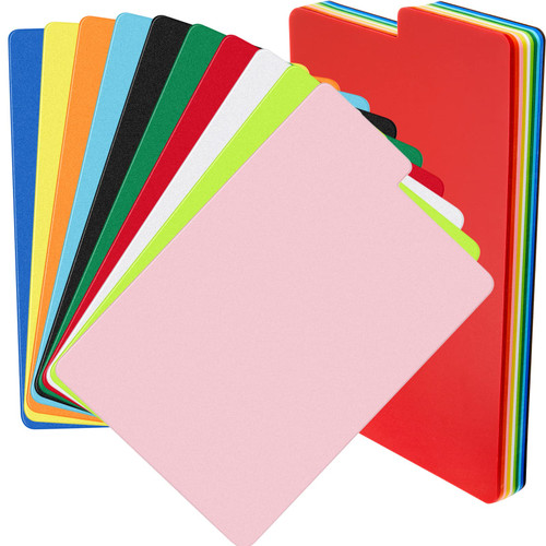 Comic Book Dividers Multicolor Frosted Card Separator with Tabs Large Plastic Comic Book Dividers for Comic Book Storage Boxes, 10 Assorted Colors, 7.25 x 11.25 Inch(50 Pcs)