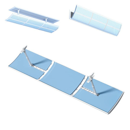 Stitching Direct Blow Air Conditioner vent Deflector-Air Conditioning Vent Deflector-Adjustable Air Vent Deflector-Air Vent Deflector Ceiling-Suitable for Household Central Air Conditioning (Big)
