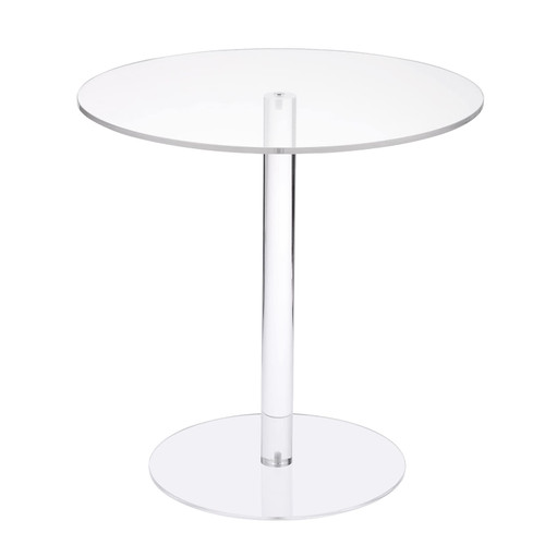 KVMORZE Acrylic Cake Stand, Clear Round Cupcake Stands for Dessert Table, Dessert Cupcake Pastry Candy Display Riser for Wedding, Event, Party, Cake Holder for Cupcake Dessert Cake Pizza (11.8in)