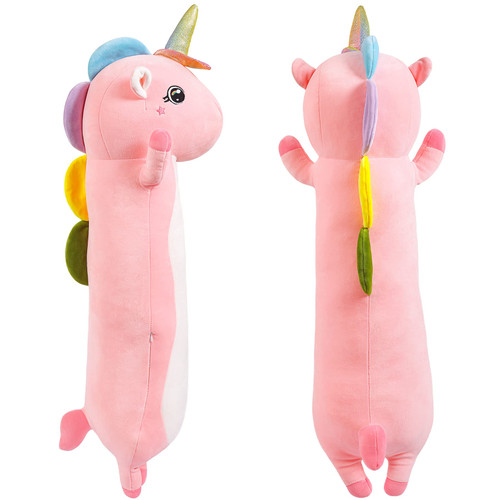 MIAOHAHA Soft Plush Long Unicorn Hugging Pillow, Kids Plush Toy Pillow Cute Unicorn Plushies Stuffed Animal Toy Gift for Kids and Girlfriend (Pink Unicorn, 70cm/27.5in) MIAOHAHA Soft Plush Long Unicorn Hugging Pillow, Kids Plush Toy Pillow Cute Unicorn Plushies Stuffed Animal Toy Gift for Kids and Girlfriend (Pink Unicorn, 70cm/27.5in)