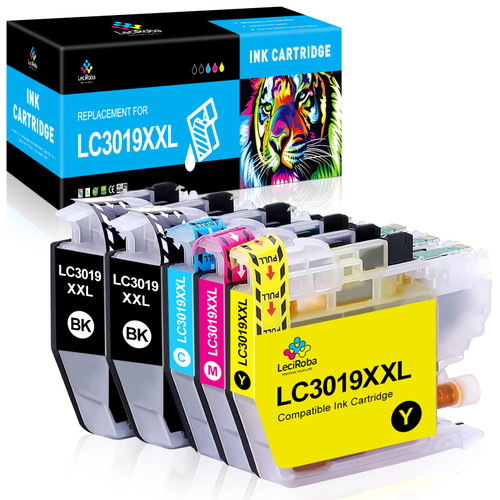 LeciRoba Compatible LC3019 XXL Ink Cartridges High Yield Replacement for Brother LC3019 Ink Cartridge for MFC-J5330DW MFC-J6930DW MFC-J6530DW MFC-J6730DW MFC-J5335DW Printer (5 Combo Pack)