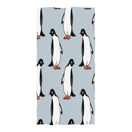 JSTEL Penguin Beach Towels 30x60 inch,Penguin Beach Bath Towels Sandproof Beach Towels Quick Dry Absorbent Pool Towel for Men Women Kid