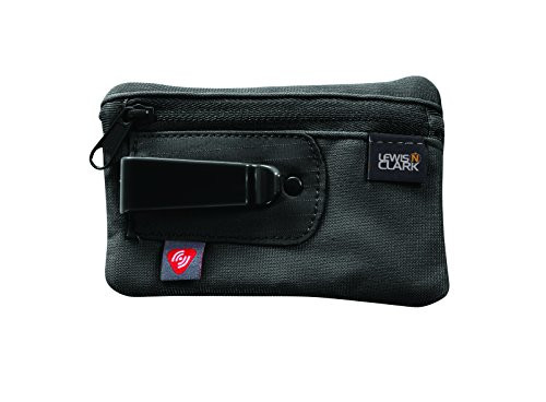 Lewis N. Clark RFID-Blocking Hidden Clip Stash Travel Belt Wallet, Black, One Size