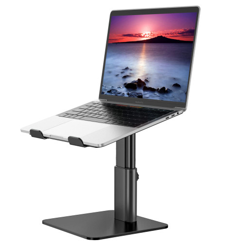 BESIGN LSX6S Laptop Stand, Ergonomic Adjustable Notebook Stand, Riser Holder Computer Stand Compatible with Air, Pro, Dell, HP, Lenovo More 10-14" Laptops, Black