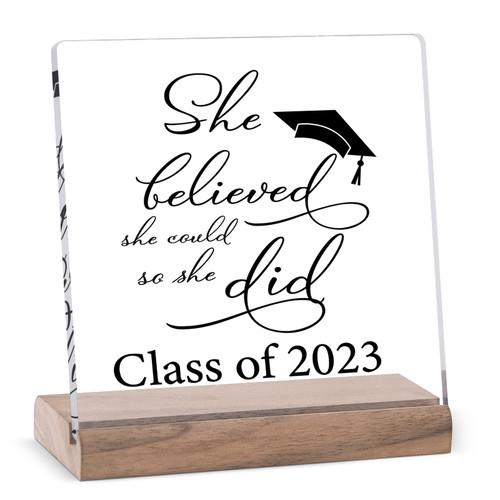 Graduation Gifts for Her 2023 - Congratulations Graduation Party Decorations Class of 2023 Congrats Grad for Girls 5th 8th Grade Senior High School College Graduation Centerpieces for Tables - Black