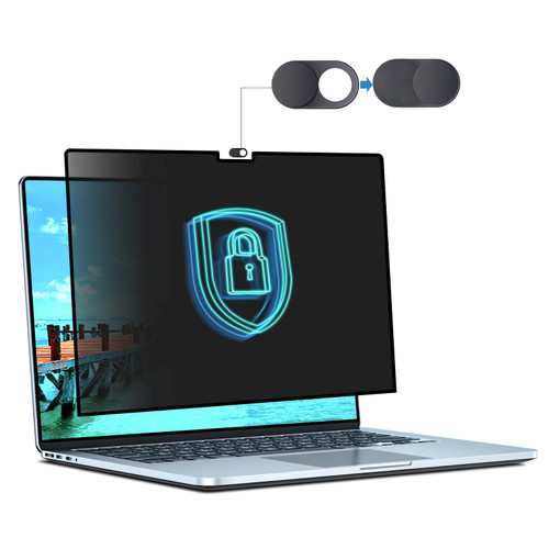 Stary Privacy Screen MacBook Pro 14 Inch 2021-2023 (A2442/A2779,M1/M2), Removable MacBook Pro 14 Inch Privacy Screen Anti Glare Anti Blue Light Filter for Mac Pro 14.2-Bubble Free |Matte&Glossy Design