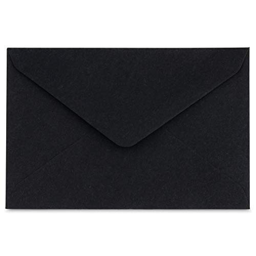 Mini Envelopes Small Assorted Colored Envelopes For Gift Card, Business Card 4"x 2.7" (Black, 120 Pack)