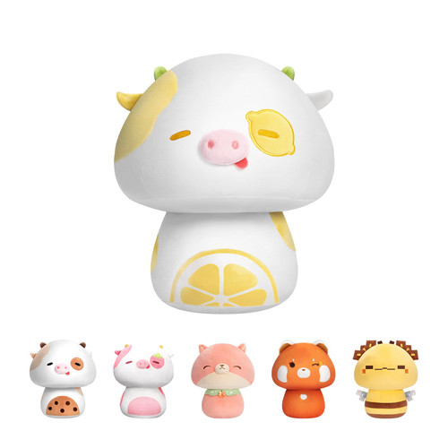 Mewaii 8 Inch Mushroom Plush, Cute Lemon Cow Plush Pillow Soft Plushies Squishy Throw Pillow, Kawaii Lemon Cow Stuffed Animals Kawaii Plush Toys Decoration Gift for Girls Boys Mewaii 8 Inch Mushroom Plush, Cute Lemon Cow Plush Pillow Soft Plushies Squishy Throw Pillow, Kawaii Lemon Cow Stuffed Animals Kawaii Plush Toys Decoration Gift for Girls Boys