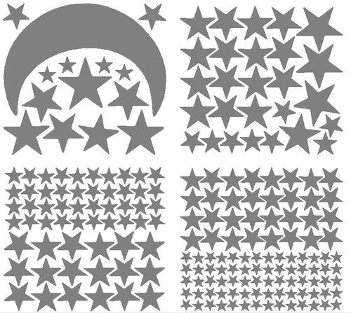 Moon and Stars Wall Decals Peel and Stick Wall Stickers for Kids Room Decor Vinyl Sticker for Kids Boy Girls Baby Room Nursery Bedroom Decoration (201pcs) (Grey) Moon and Stars Wall Decals Peel and Stick Wall Stickers for Kids Room Decor Vinyl Sticker for Kids Boy Girls Baby Room Nursery Bedroom Decoration (201pcs) (Grey)
