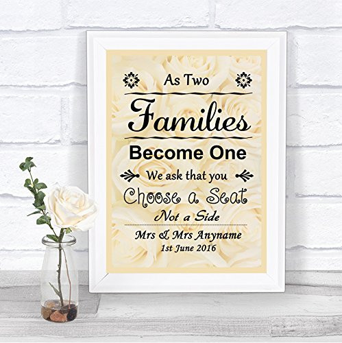 Roses Unplugged Choose A Seat Personalized Wedding Sign