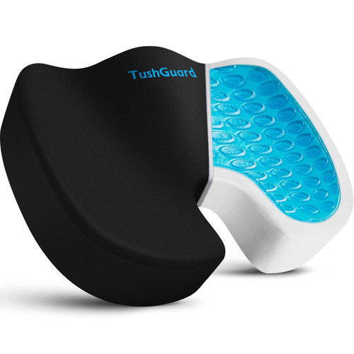 TushGuard Seat Cushion, Office Chair Cushions, Car Seat Cushion, Non-Slip Sciatica & Back Coccyx Tailbone Pain Relief Chair Pad, Memory Foam Butt Pillow for Computer Desk, Wheelchair, Driving TushGuard Seat Cushion, Office Chair Cushions, Car Seat Cushion, Non-Slip Sciatica & Back Coccyx Tailbone Pain Relief Chair Pad, Memory Foam Butt Pillow for Computer Desk, Wheelchair, Driving