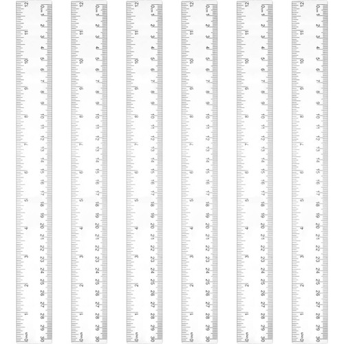 30 Pcs 12 Inch Ruler Bulk Plastic Flexible Rulers with Inches and Centimeters Kids Ruler Straight Measuring Drafting Tools for School Education Families Kids Students (Clear,Plastic)