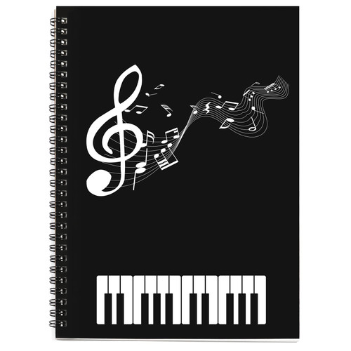 MAXCURY Blank Sheet Music Composition Manuscript Staff Paper Art Music Notebook Black 100 Pages 26x19cm MAXCURY Blank Sheet Music Composition Manuscript Staff Paper Art Music Notebook Black 100 Pages 26x19cm