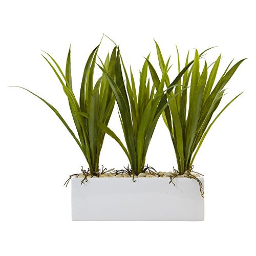 Nearly Natural 6914 Grass in Rectangular Planter