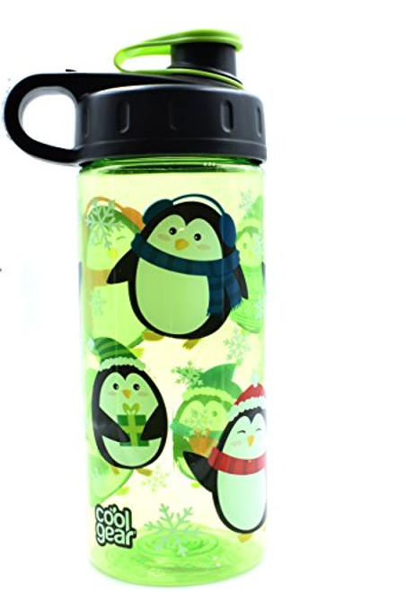 Cool Gear Penguin Snowflake Water Bottle 16 oz BPA Free By Cool Gear Penguin Snowflake Water Bottle 16 oz BPA Free By