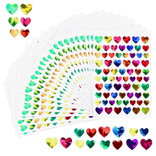 2400 PCS Small Star Stickers for Kids Reward, Holographic Rainbow Star Stickers Reward Stickers for Kids Behavior Chart School Classroom Teacher Supplies 0.6"