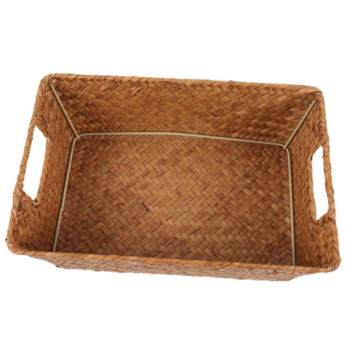 BESTOYARD Straw Desktop Storage Basket Woven Basket Hamper Wicker Storage Baskets Woven Storage Basket Rattan Cutlery Basket Seagrass Rectangle Basket Woven Rectangle Basket Seagrass Basket BESTOYARD Straw Desktop Storage Basket Woven Basket Hamper Wicker Storage Baskets Woven Storage Basket Rattan Cutlery Basket Seagrass Rectangle Basket Woven Rectangle Basket Seagrass Basket