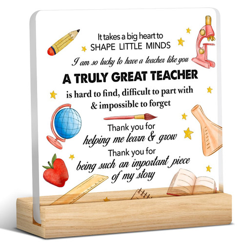 Teacher Appreciation Gifts for Women Men Thank You Teachers Presents Clear Desk Decorative Sign Acrylic Plaque With Wooden Stand 4x4 Inch Teacher Birthday Retirement Sign Office Desk Decor Teacher Appreciation Gifts for Women Men Thank You Teachers Presents Clear Desk Decorative Sign Acrylic Plaque With Wooden Stand 4x4 Inch Teacher Birthday Retirement Sign Office Desk Decor