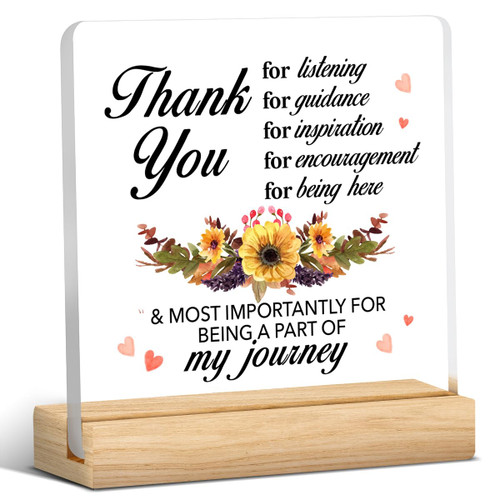 Appreciation Gifts for Teacher Coworker Thank You Teacher Clear Desk Decorative Sign Thanks for Being Part of My Journey Acrylic Plaque With Wooden Stand 4x4 Inch Keepsake Sign Office Decor Appreciation Gifts for Teacher Coworker Thank You Teacher Clear Desk Decorative Sign Thanks for Being Part of My Journey Acrylic Plaque With Wooden Stand 4x4 Inch Keepsake Sign Office Decor