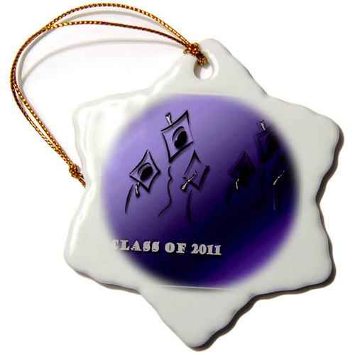 3dRose Beverly Turner Graduation Design - Caps in The Air 2011 Purple - Ornaments (orn-16359-1) 3dRose Beverly Turner Graduation Design - Caps in The Air 2011 Purple - Ornaments (orn-16359-1)