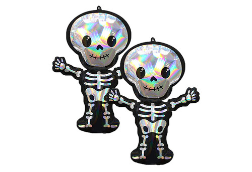 Set of 2 Iridescent Skeleton Jumbo 34" Foil Party Balloons by Anagram Set of 2 Iridescent Skeleton Jumbo 34" Foil Party Balloons by Anagram