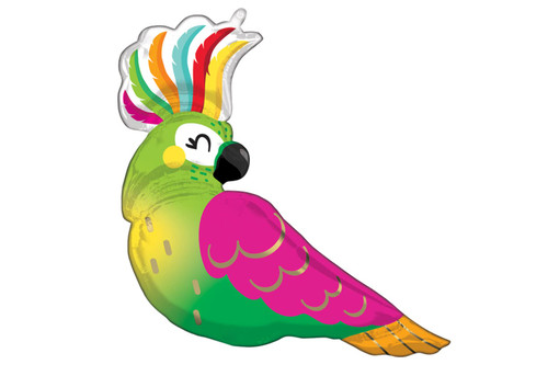 Tropical Parrot Jumbo 31" Foil Party Balloon Tropical Parrot Jumbo 31" Foil Party Balloon