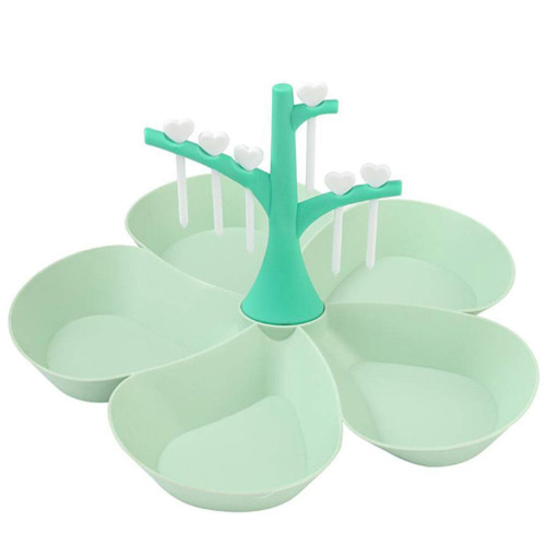 Hemoton Fruit Tray Fruit Tray Dessert Trays 1 Set Fruit Bowl Snacks Bowl Candy Nut Serving Container Appetizer Tray Plastic Food Storage Organizer Dessert Tray Snack Tray Snack Tray