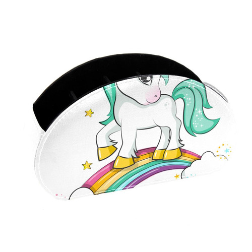 Lyetny Desktop Pen & Pencil Storage Cups Magical Unicorn And Rainbow Pen Organizer Makeup Brush Holders Pencil Cup for Office College Home