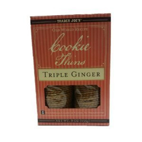 Trader Joe's Triple Ginger Cookie Thins (Pack of 3)