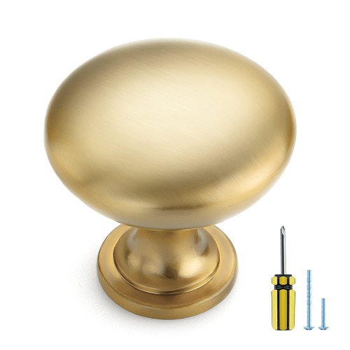 Ravinte 10 Pack Gold Cabinet Hardware Zinc Cabinet Door Knobs Drawer Knobs Kitchen Cabinet Knobs Gold Dresser Drawer Handles Brushed Brass Drawer Pulls