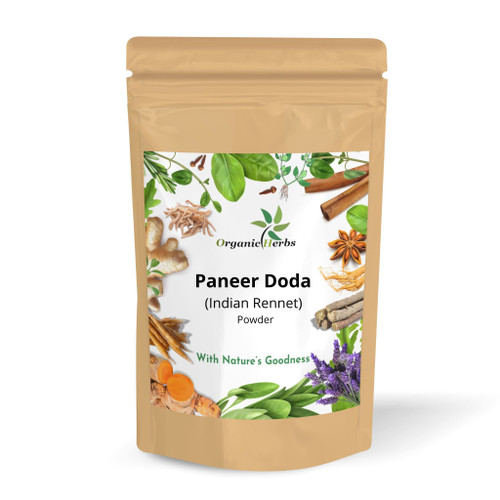 Organic herbs Ayurvedic Herbal Indian Rennet | Paneer Doda Powder | Paneer ka Phool | Withania Coagulans (500gm)