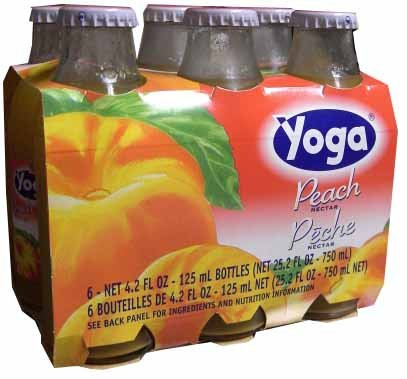 Peach Nectar (Yoga) CASE (6 x 4.2 oz) (6 Pack) Bottles