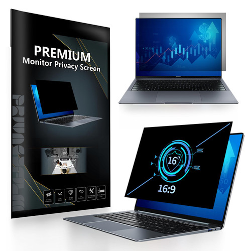 DEJIMAX Privacy Screen Macbook Pro 16 Inch(2019, Model: A2141) Magnetic RemovablePrivacy Filter Screen Anti Glare Blue Light, Mac 16in Laptop Privacy Screen Protector