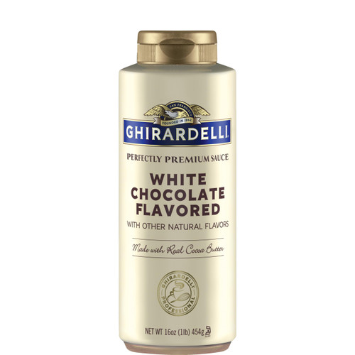 Ghirardelli White Chocolate Flavored Sauce Squeeze Bottle, 16 oz Ghirardelli White Chocolate Flavored Sauce Squeeze Bottle, 16 oz