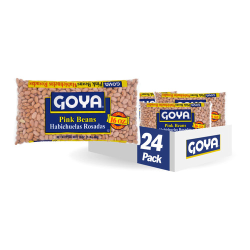 Goya Foods Pink Beans, Dry, 16 Ounce (Pack of 24)