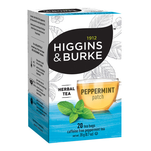 Higgins & Burke Peppermint Patch, Caffeine Free Herbal Tea, 20 Tea Bags (Pack of 6) Higgins & Burke Peppermint Patch, Caffeine Free Herbal Tea, 20 Tea Bags (Pack of 6)