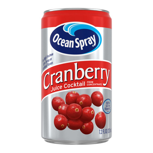 Ocean Spray Cranberry Juice Cocktail, 7.2 oz Cans (Pack of 24)
