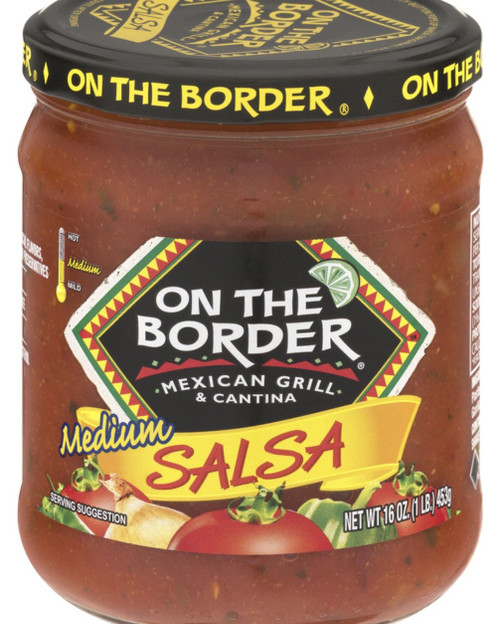 On The Border Salsa Medium 16 OZ (Pack of 4)