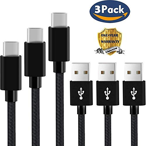 Linwood Type C Cable Nylon Braided Cord USB Type A to C Charger for Samsung Galaxy S9/S8+, Google Pixel XL, LG G5/G6/V20,ZTE Zmax Pro Z981,HTC 11,Nexus 6P 5X (Black) Linwood Type C Cable Nylon Braided Cord USB Type A to C Charger for Samsung Galaxy S9/S8+, Google Pixel XL, LG G5/G6/V20,ZTE Zmax Pro Z981,HTC 11,Nexus 6P 5X (Black)