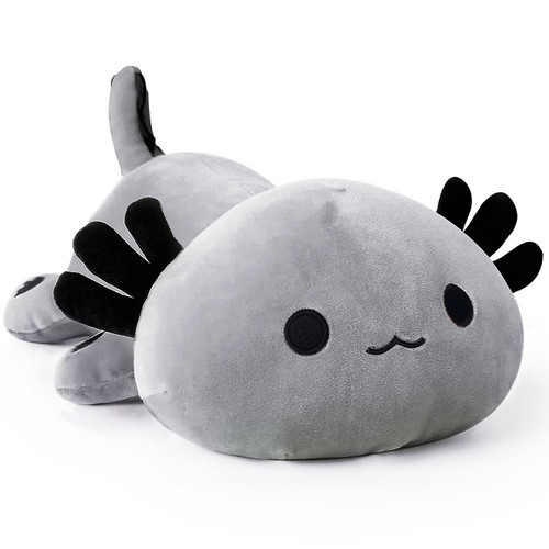 Onsoyours Cute Axolotl Plush, Soft Stuffed Animal Salamander Plush Pillow, Kawaii Plush Toy for Kids (Gray Axolotl, 19") Onsoyours Cute Axolotl Plush, Soft Stuffed Animal Salamander Plush Pillow, Kawaii Plush Toy for Kids (Gray Axolotl, 19")