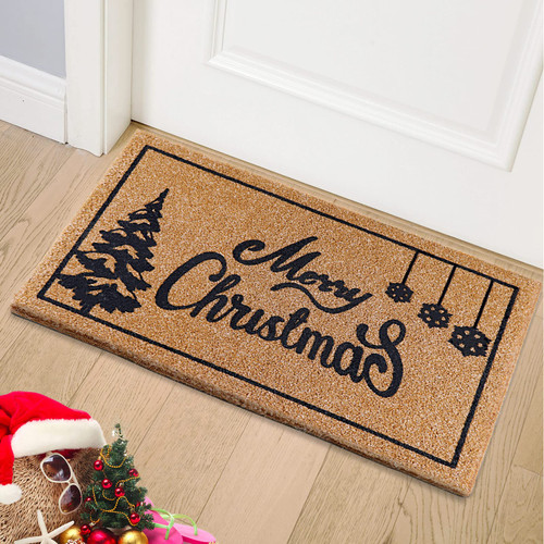OurWarm Christmas Door Mat Outdoor Welcome Mat for Front Door, Merry Christmas Doormat with Non-Slip PVC Backing, 30'' x 17'' Coir Winter Doormat for Indoor Outdoor Christmas Holiday Entryway Decor OurWarm Christmas Door Mat Outdoor Welcome Mat for Front Door, Merry Christmas Doormat with Non-Slip PVC Backing, 30'' x 17'' Coir Winter Doormat for Indoor Outdoor Christmas Holiday Entryway Decor